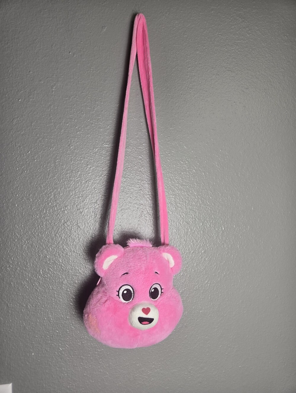 Care Bears Pink Plush Crossbody Bag